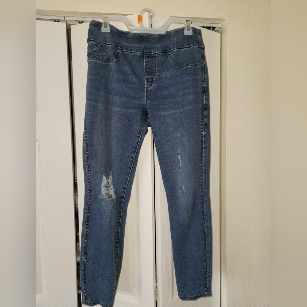 Women's skinny legs stretch jeans